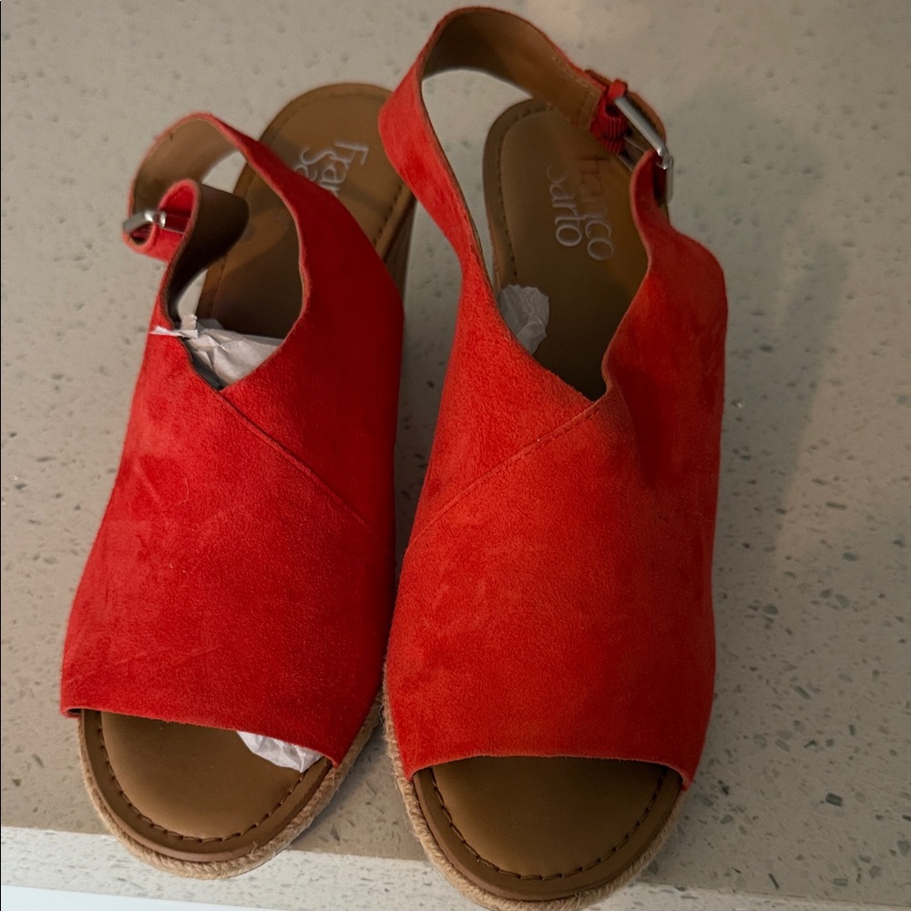 Franco Sarto Bold Red Women's Sandals